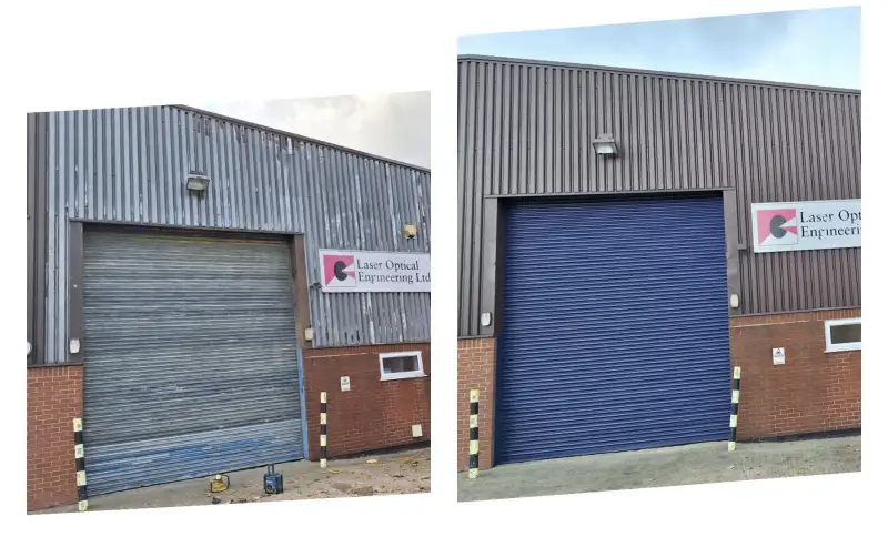 Cladding And Roller Shutter Respraying Works: Swipe To View More Images